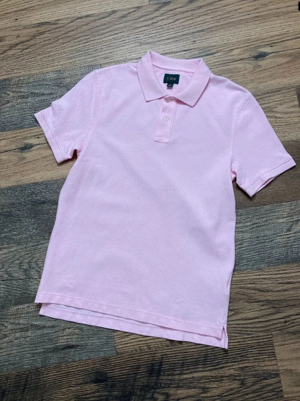 J.Crew Men's Pink Polo Shirt Size S 100% Cotton Short Sleeve Classic Casual